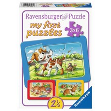 Ravensburger Kinderpuzzle - 07062 Meine Tierfreunde - my first puzzle mit 3x6 Te