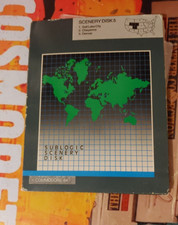 Sublogic Scenery Disk 5 Commodore 64 (Disk, Manual, Box) works 8-bit