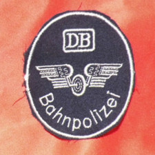 Bahn Polizei Railway Police BGS Uniform Aufnäher Abzeichen ab 1968