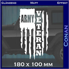 Army Veteran Aufkleber Auto Motorrad Militär Offroad Oldschool Autoaufkleber