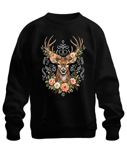 Eleganter hirsch blumenkranz - hirsch,