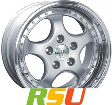 Keskin KT2 Cup silver lip polish 8.5x18" ET52 LK5 130 ML 71.6 Alufelgen 18 Zoll