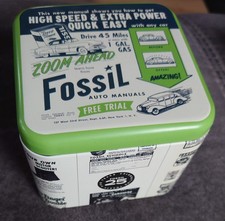 Fossil Blechdose Schmuck Uhr