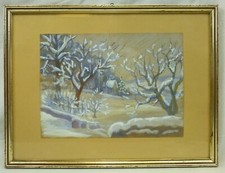 (B555) Aquarell "Winterliche