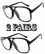 1 Oder 2 Paar 21.3-24.4ms It Stil Nerd Geek Bifokale Lese Brille Groß Bold