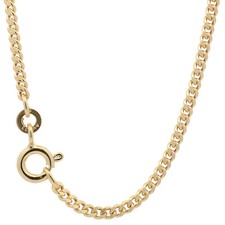 2,1 mm 333 -8 Karat Gold Halskette Panzerkette massiv Gold hochwertige Goldkette