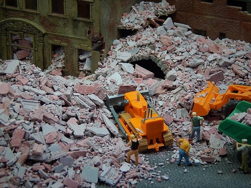 Bauschutt trümmer - h0, 1:87