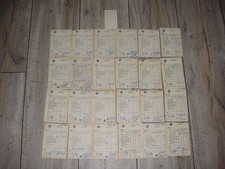 24 Aral Rechnungen von 1961 Quittungen Auto Tanken Benzin Rechnung Oldtimer Öl 