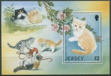 Jersey 2002 Katzen Britisch Kurzhaar Block 34 postfrisch (C90776)