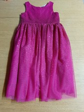 Festliches Kleid mit Pailletten ärmellos ☆ H&M rosa Gr. 134