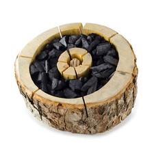 Einweggrill mit holzkohle und - holzkohle,