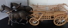 Pferdegespann mit Leiterwagen