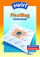 Swirl FlexiBag Universal Staubsaugerbeutel MicroPor® - 4er Pack für alle Modelle