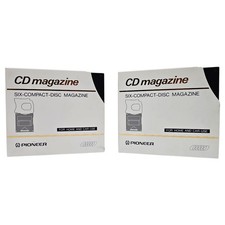 2 PIONEER Six Compact Disc Magazine Magazin für 6 Fach CD Wechsler