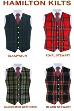 Schottische Tartan Weste Mit