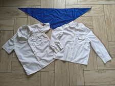 2x DDR Pionier Hemden Gr. 122 128  +  1 JP Tuch Blau, Ostalgie Bluse Requisite 