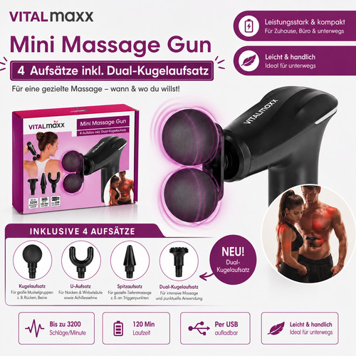 Vitalmaxx mini massage gun - mini, gun_4