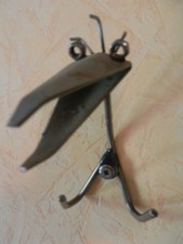 Handarbeit! Edelstahl/Niro? "Vogel" Kleider-/Garderobenhaken m.Doppelhaken