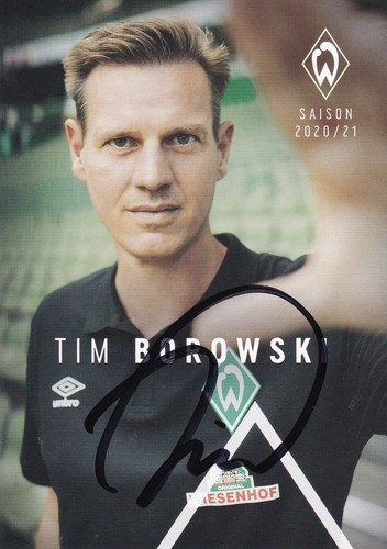 Tim borowski autogrammkarte - tim,
