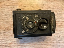 Zweiäugige Spiegelreflexkamera Voigtländer, 6 x 6 Rollfilm und Blitzgerät