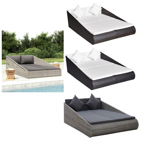 Poly rattan doppel - poly, sonnenbett