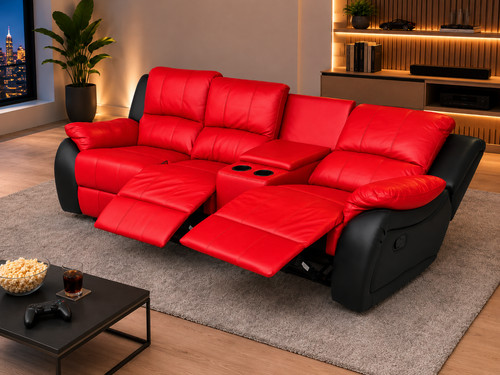 Kinosofa sitzer leder - leder, mit