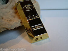 Edles Gas Feuerzeug Goldbarren mit Geschenkbox Marken Qualität zum Sonderpreis