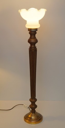 Unikat jugendstil holz leuchte - jugendstil,