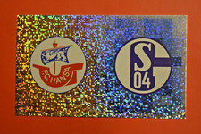 Panini Fußball Mega-Mix 1999 Bundesliga - Wappen Schalke 04/Rostock ungeklebt