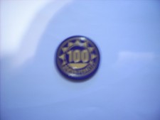 Jeton Chip vom Hamburger Dom Plaque Casino Jeton 100 Punkte violett