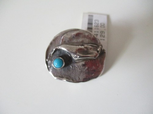Türkis brosche 835 silber - ,