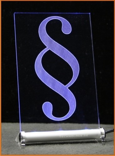Led paragraf leuchtschild - paragraf,