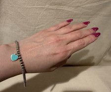 Tiffany armband blau herz - blau,