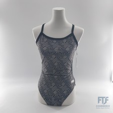 ARENA Kikko Challenge Back One Piece Badeanzug Damen grau/schwarz Größe DE 42 | 