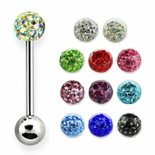 Zungenpiercing viele zirkonia - viele,