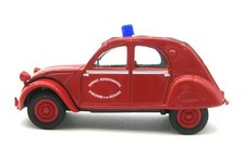 Norev Citroen 2CV6 Feuerwehr rot 1:64