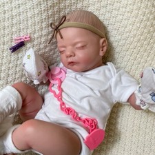 19inch Already Painted Finished Reborn Baby Doll Sam Sleeping Newborn Baby Puppe