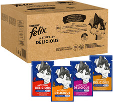 PURINA Felix Katzenfutter Naturally Delicious Nassfutter in Gelee 80x80g