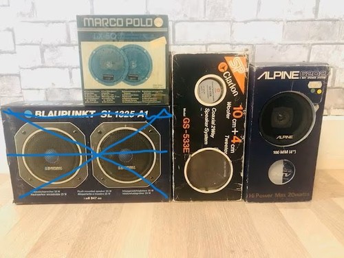 Oldtimer autolautsprecher - 3x,