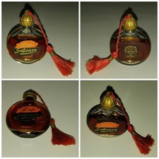 Rot Schwarz ~ Parfum Miniatur 8ml ~ VEB Karma Leipzig DDR ~ Rarität Vintage 50's