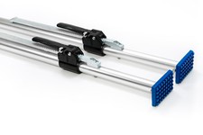 2x Alu Klemmbalken mit Gummifüßen Klemmbalken für Transporter 1,68 - 2,05 m