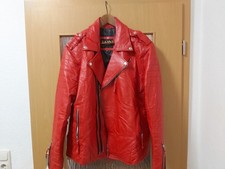 Herren Bikerjacke aus echtem Leder gesteppte Schultern Vintage Style, Steppjacke