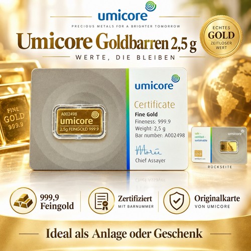 Umicore goldbarren - umicore, g
