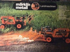 Märklin Metallbaukasten, Landmaschinen 1054 fast neuwertig, wenige Teile fehlen
