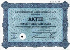 G. Kromschröder 100 DM