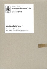 Sulfur-Nitrogen Compounds Part 10a - Gmelin Handbook of Inorganic Chemistry