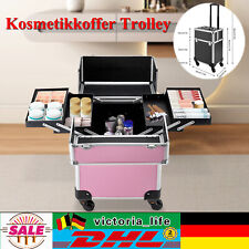Kosmetikkoffer Trolley Schminkkoffer Reisen Friseurkoffer Makeup Koffer Aluminiu