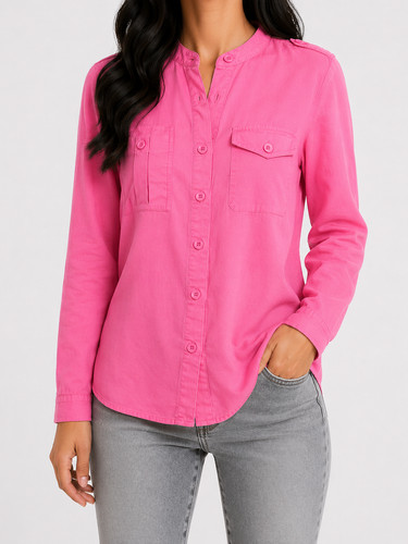 Jeanshemd closed pink - closed,