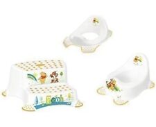 3er Set Z Winnie Pooh weiß WC Aufsatz + Kindertopf + Hocker zweistufig 