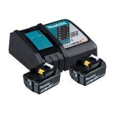 Makita Power Source-Kit 18V 197570-9 2x BL1850B 5,0 Ah Akku 1x Ladegerät DC18RC